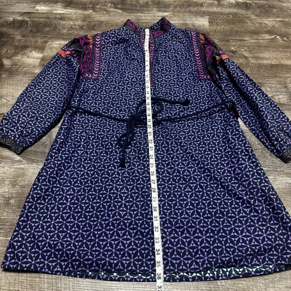 Xirena Yasmeen Geo-Print Blouson-Sleeve Mini Dress Size Small - Picture 4 of 9